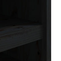 Mobile da Cucina da Esterno-Armadio da cucina Nero 106x55x64 cm Legno Massello di Pino