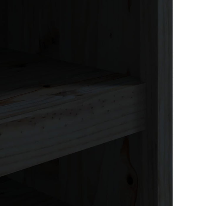 Mobile da Cucina da Esterno-Armadio da cucina Nero 106x55x64 cm Legno Massello di Pino