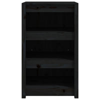 Mobile da Cucina da Esterno Nero 55x55x92 cm Legno Massello di Pino 832343