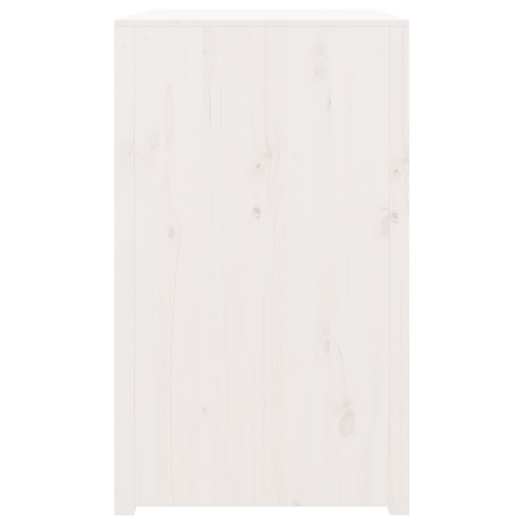 Mobile da Cucina da Esterno Bianco 106x55x92 cm Legno Massello di Pino 832346
