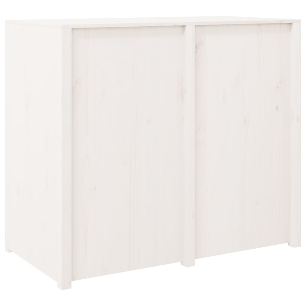 Mobile da Cucina da Esterno Bianco 106x55x92 cm Legno Massello di Pino 832346