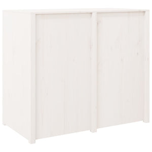 Mobile da Cucina da Esterno Bianco 106x55x92 cm Legno Massello di Pino 832346