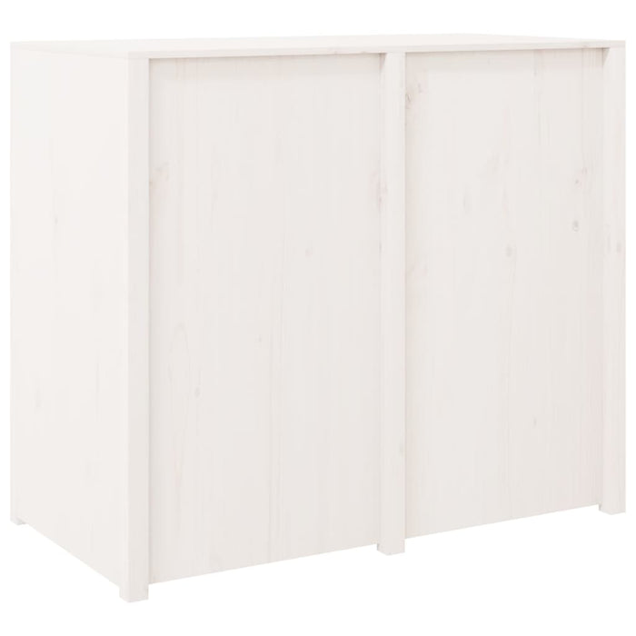 Mobile da Cucina da Esterno Bianco 106x55x92 cm Legno Massello di Pino 832346
