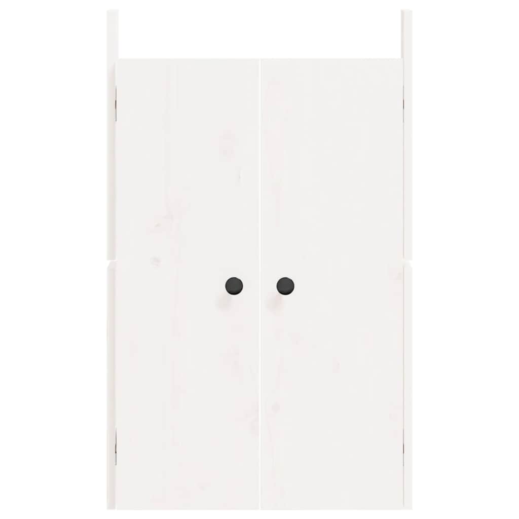 Ante da Cucina da Esterno Bianche 50x9x82 cm Legno Massello di Pino 832359