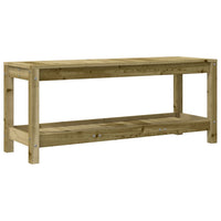 Panca da Giardino 108x35x45 cm Legno Massello Pino Impregnatocod mxl 83631