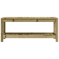 Panca da Giardino 108x35x45 cm Legno Massello Pino Impregnato 832386
