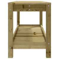 Panca da Giardino 108x35x45 cm Legno Massello Pino Impregnato 832386