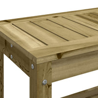Panca da Giardino 108x35x45 cm Legno Massello Pino Impregnato 832386