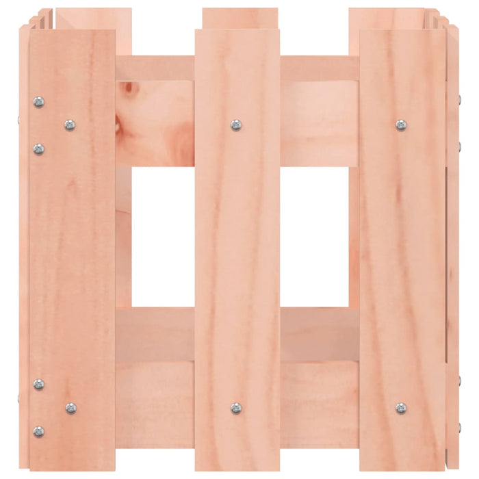 Fioriera Giardino Design Recinzione-Vaso da Esterno-Contenitore per Piante 30x30x30cm Massello Douglas