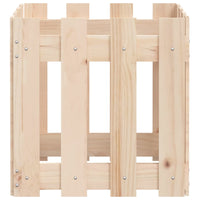 Fioriera Giardino Design a Recinzione 40x40x40 cm Massello Pino 832447