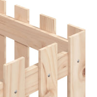 Fioriera Giardino Design a Recinzione 40x40x40 cm Massello Pino 832447