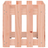 Fioriera Giardino Design Recinzione-Vaso da Esterno-Contenitore per Piante 40x40x40cm Massello Douglas