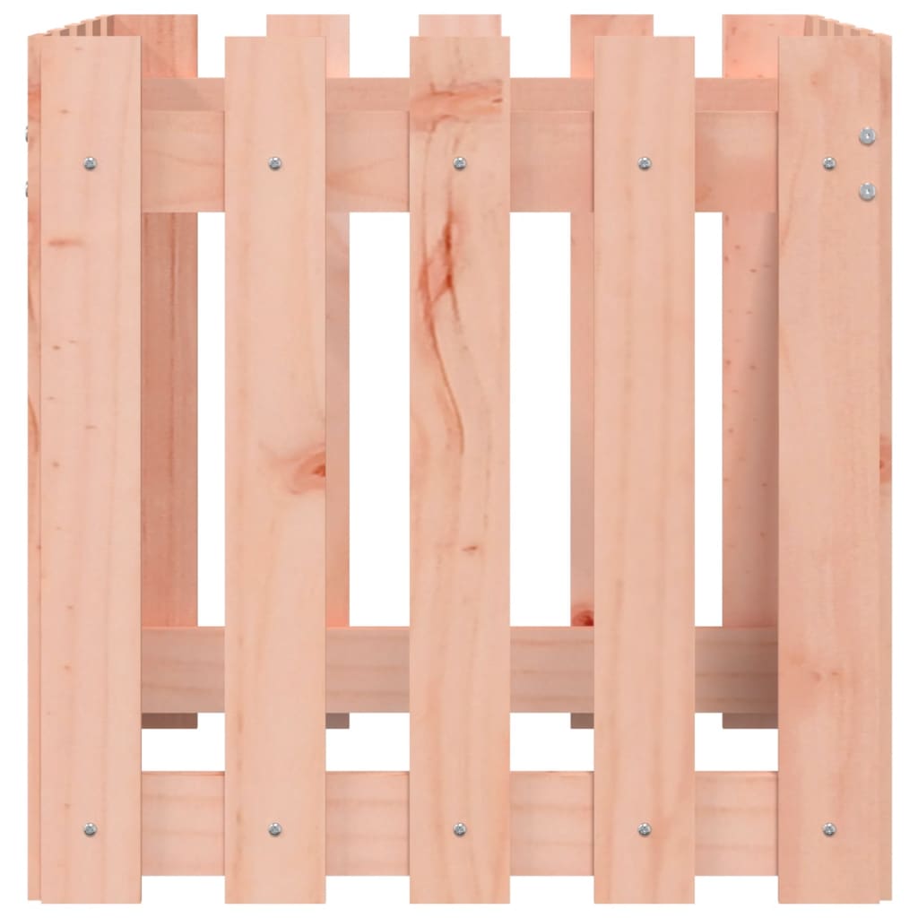 Fioriera Giardino Design Recinzione-Vaso da Esterno-Contenitore per Piante 50x50x50cm Massello Douglas