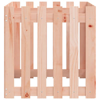 Fioriera Giardino Design Recinzione-Vaso da Esterno-Contenitore per Piante 60x60x60cm Massello Douglas