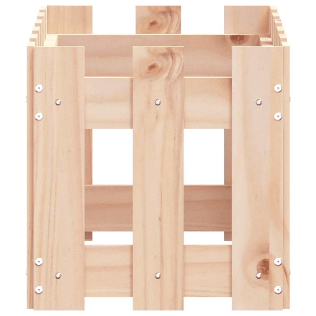 Fioriera Giardino Design a Recinzione 60x30x30 cm Massello Pino 832467