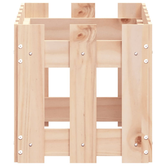Fioriera Giardino Design a Recinzione 60x30x30 cm Massello Pino 832467