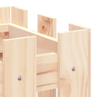 Fioriera Giardino Design a Recinzione 60x30x30 cm Massello Pino 832467