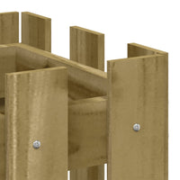 Fioriera Giardino a Recinzione 60x30x30 cm in Pino Impregnato 832471