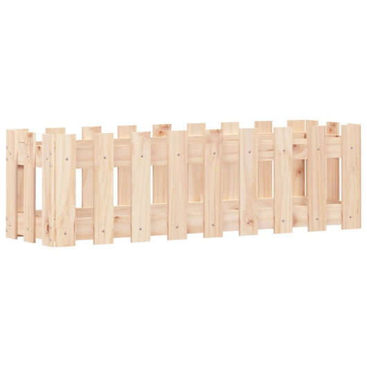 Vassoio per fioriera aiuola rialzata piante fiori terrazza giardino recinzione giardino design 100 x 30 x 30 cm pino massiccio marrone 02_0039786