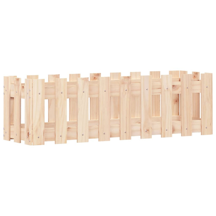 Vassoio per fioriera aiuola rialzata piante fiori terrazza giardino recinzione giardino design 100 x 30 x 30 cm pino massiccio marrone 02_0039786