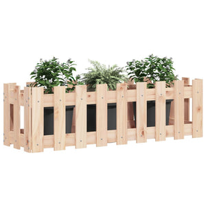 Fioriera Rialzata Giardino a Recinzione 100x30x30 cm Legno Pino 832472