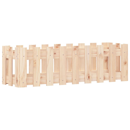 Vassoio per fioriera aiuola rialzata piante fiori terrazza giardino recinzione giardino design 100 x 30 x 30 cm pino massiccio marrone 02_0039786