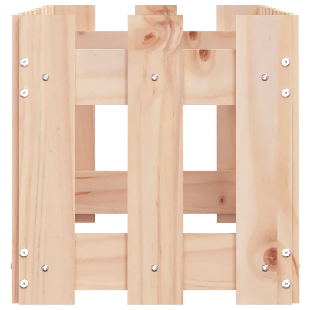 Vassoio per fioriera aiuola rialzata piante fiori terrazza giardino recinzione giardino design 100 x 30 x 30 cm pino massiccio marrone 02_0039786