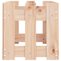 Vassoio per fioriera aiuola rialzata piante fiori terrazza giardino recinzione giardino design 100 x 30 x 30 cm pino massiccio marrone 02_0039786