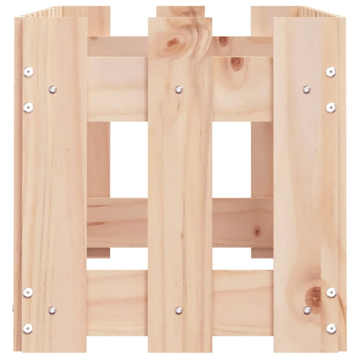 Vassoio per fioriera aiuola rialzata piante fiori terrazza giardino recinzione giardino design 100 x 30 x 30 cm pino massiccio marrone 02_0039786