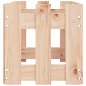 Fioriera Rialzata Giardino a Recinzione-Vaso da Esterno-Supporto per Vaso 100x30x30 cm Legno Pino