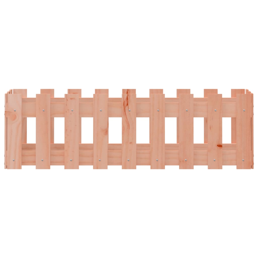 Fioriera Rialzata Giardino Recinzione-Vaso da giardino 100x30x30cm Legno Douglas