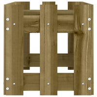 Fioriera da Giardino Recinzione 100x30x30 cm in Pino Impregnato 832476