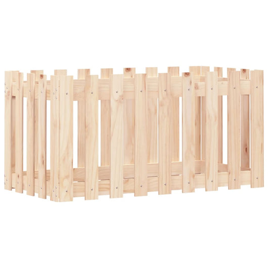 Vassoio per fioriera aiuola rialzata piante fiori terrazza giardino recinzione giardino design 100 x 50 x 50 cm pino massiccio marrone 02_0039790