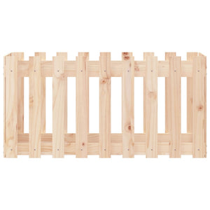 Fioriera da Giardino a Recinzione 100x50x50 cm in Massello Pino 832477
