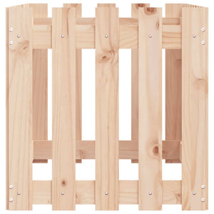 Fioriera da Giardino a Recinzione 100x50x50 cm in Massello Pino 832477