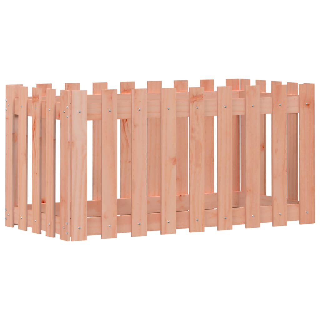 Fioriera Rialzata Giardino-Vaso da Esterno-Supporto per Vaso Recinzione 100x50x50cm Legno Douglas