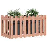 Fioriera Rialzata Giardino-Vaso da Esterno-Supporto per Vaso Recinzione 100x50x50cm Legno Douglas