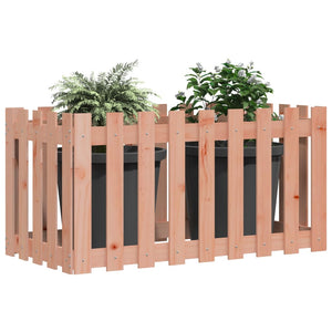 Fioriera Rialzata Giardino-Vaso da Esterno-Supporto per Vaso Recinzione 100x50x50cm Legno Douglas