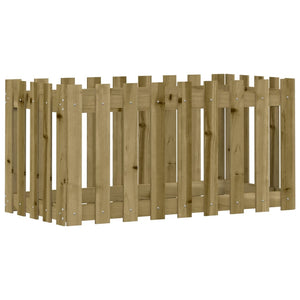 Fioriera Rialzata da Giardino 100x50x50 cm in Pino Impregnatocod mxl 107620