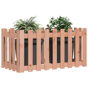 Fioriera Rialzata Giardino-Vaso da Esterno-Supporto per Vaso Recinzione 100x50x70cm Legno Douglas