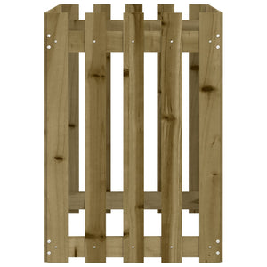Fioriera da Giardino-Vaso da Esterno-Contenitore per Piante Recinzione 100x50x70 cm in Pino Impregnato