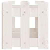 Vassoio per fioriera aiuola rialzata piante fiori terrazza giardino recinzione giardino design 150 x 30 x 30 cm pino massiccio bianco 02_0039796