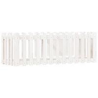 Vassoio per fioriera aiuola rialzata piante fiori terrazza giardino recinzione giardino design 150 x 50 x 50 cm pino massiccio bianco 02_0039798