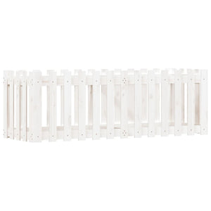 Vassoio per fioriera aiuola rialzata piante fiori terrazza giardino recinzione giardino design 150 x 50 x 50 cm pino massiccio bianco 02_0039798