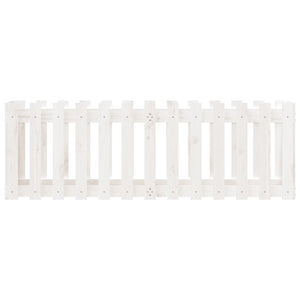 Vassoio per fioriera aiuola rialzata piante fiori terrazza giardino recinzione giardino design 150 x 50 x 50 cm pino massiccio bianco 02_0039798