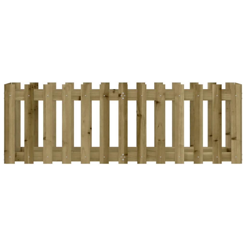 Fioriera da Giardino-Vaso da Esterno-Contenitore per Piante Recinzione 150x50x50cm in Pino Impregnato