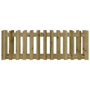 Fioriera da Giardino-Vaso da Esterno-Contenitore per Piante Recinzione 150x50x50cm in Pino Impregnato