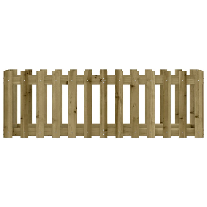 Fioriera da Giardino-Vaso da Esterno-Contenitore per Piante Recinzione 150x50x50cm in Pino Impregnato
