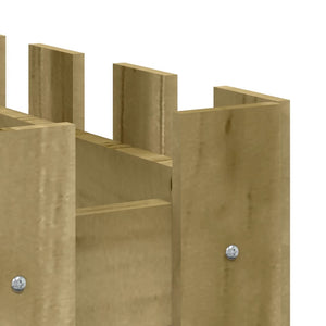 Fioriera da Giardino-Vaso da Esterno-Contenitore per Piante Recinzione 150x50x50cm in Pino Impregnato