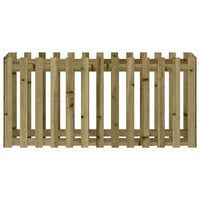 Fioriera da Giardino-Vaso da Esterno-Contenitore per Piante Recinzione 150x50x70cm in Pino Impregnato